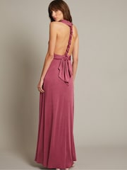 Monsoon Pink Thea Multiway Bridesmaid Dress - Image 2 of 4