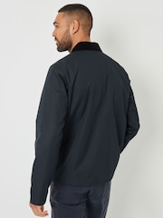 Threadbare Navy Showerproof Corduroy Collar Jacket - Image 2 of 5