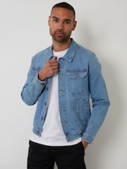 Threadbare Blue Denim Jacket - Image 1 of 4
