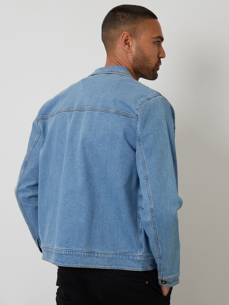 Threadbare Blue Denim Jacket - Image 2 of 4