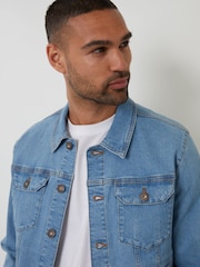 Threadbare Blue Denim Jacket - Image 4 of 4
