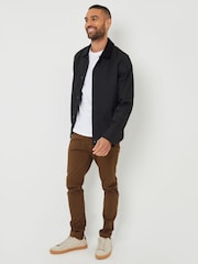 Threadbare Black Showerproof Corduroy Collar Jacket - Image 3 of 5