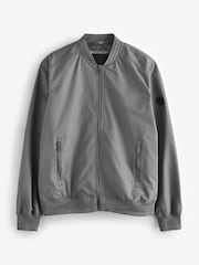 Threadbare Grey Showerproof Classic Bomber Jacket - Image 6 of 6