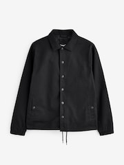 Threadbare Black Twill Lightweight Collared 100% Cotton Jacket - Image 5 of 5