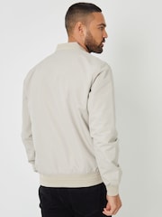 Threadbare Natural Showerproof Classic Bomber Jacket - Image 2 of 4