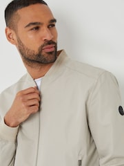 Threadbare Natural Showerproof Classic Bomber Jacket - Image 4 of 4