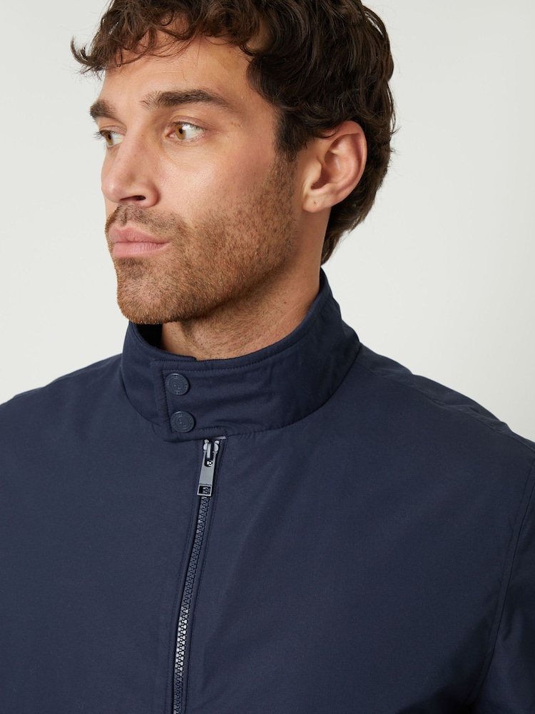Threadbare Navy Zip Up Harrington Jacket - Image 4 of 5