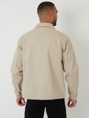 Threadbare Natural Twill Lightweight Collared 100% Cotton Jacket - Image 2 of 5