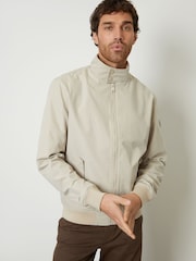 Threadbare Natural Zip Up Harrington Jacket - Image 2 of 5