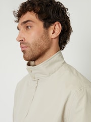 Threadbare Natural Zip Up Harrington Jacket - Image 3 of 5
