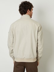 Threadbare Natural Zip Up Harrington Jacket - Image 5 of 5