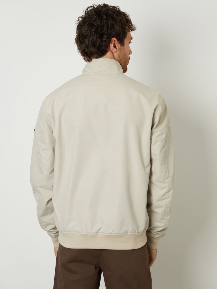 Threadbare Natural Zip Up Harrington Jacket - Image 5 of 5