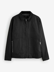 Threadbare Black 100% Cotton Corduroy Collar Lightweight Jacket - Image 5 of 5