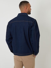 Threadbare Blue Denim Utility Jacket - Image 2 of 5