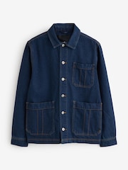 Threadbare Blue Denim Utility Jacket - Image 5 of 5