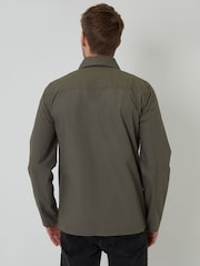 Threadbare Khaki 100% Cotton Poplin Lightweight Collared Jacket - Image 2 of 4
