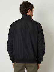 Threadbare Black Zip Up Harrington Jacket - Image 2 of 5