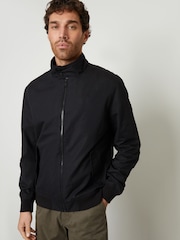 Threadbare Black Zip Up Harrington Jacket - Image 5 of 5
