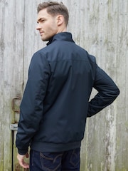 Threadbare Blue Patch Pocket Funnel Neck Harrington Style Jacket - Image 2 of 5
