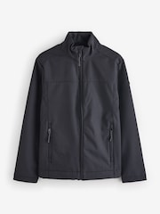 Threadbare Black Stretch Funnel Neck Lightweight Jacket - Image 1 of 1