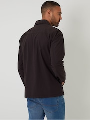 Threadbare Black 100% Cotton Poplin Lightweight Collared Jacket - Image 2 of 4