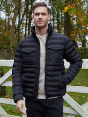 Threadbare Funnel Neck Puffer Jacket - Imagem 1 de 5