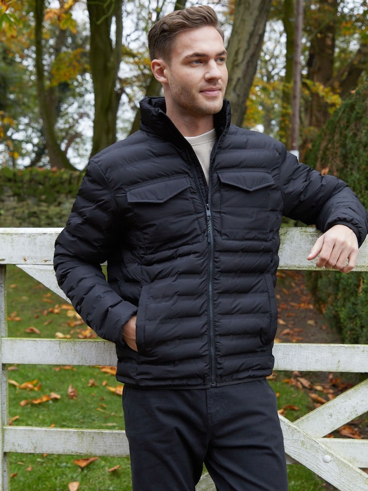Threadbare Funnel Neck Puffer Jacket - Imagem 5 de 5
