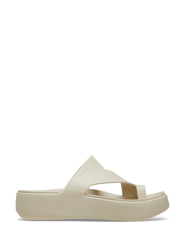 Crocs Natural Getaway Platform Toe Loop Sandals - Image 2 of 5