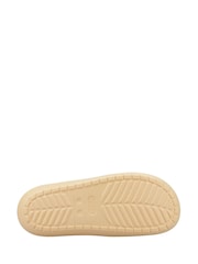 Crocs Cream Classic Floral Print Cut Out Sandals - Image 4 of 4