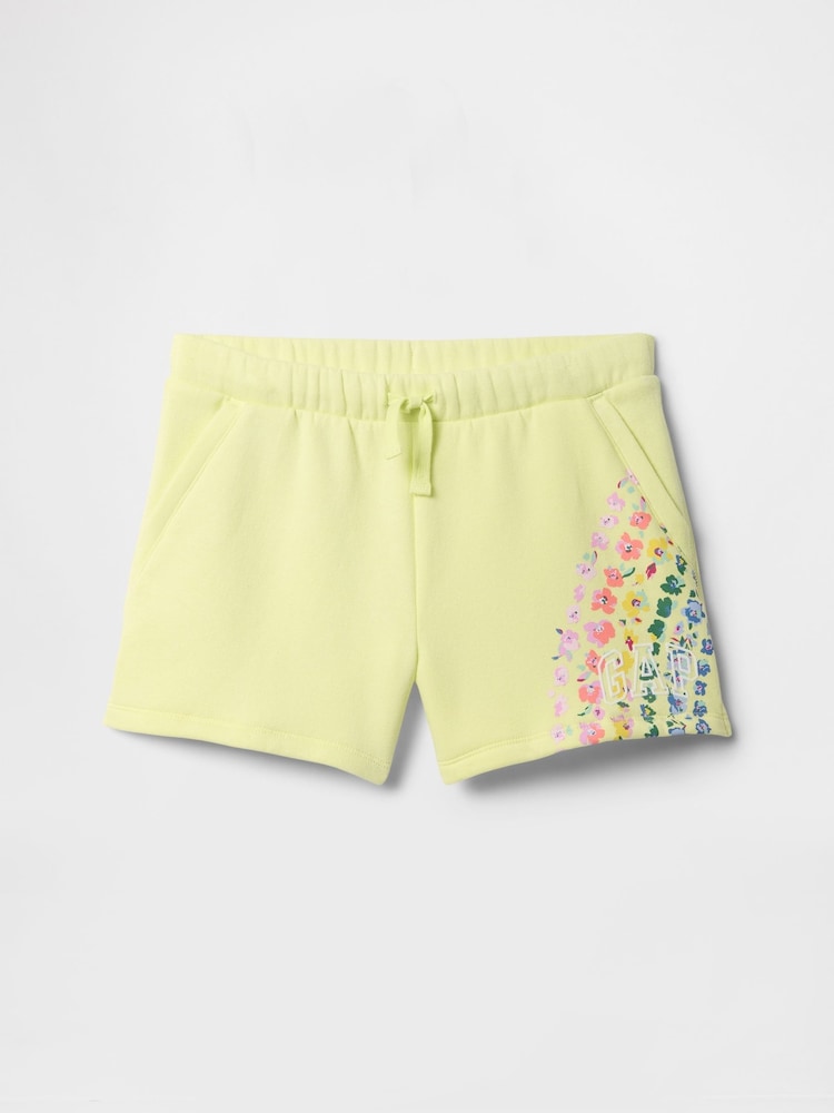 Gap Yellow Fleece-Lined Pull On Shorts - Image 1 of 2