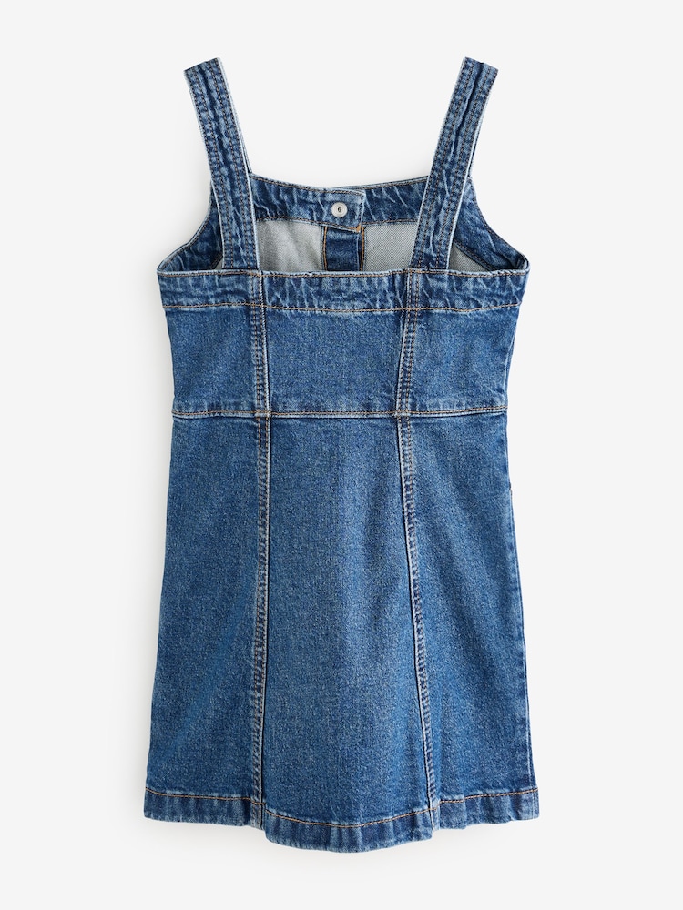 Gap Blue Button Up Denim Dress (4-13yrs) - Image 2 of 4