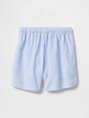 Gap Blue Pinstripe Print Pyjama Boxer Shorts (4-13yrs) - Image 2 of 3