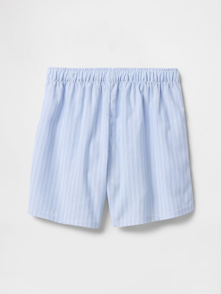 Gap Blue Pinstripe Print Pyjama Boxer Shorts (4-13yrs) - Image 2 of 3
