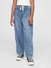 Gap Blue High Waisted Ultrasoft Easy Horseshoe Jeans (4-13yrs) - Image 1 of 6