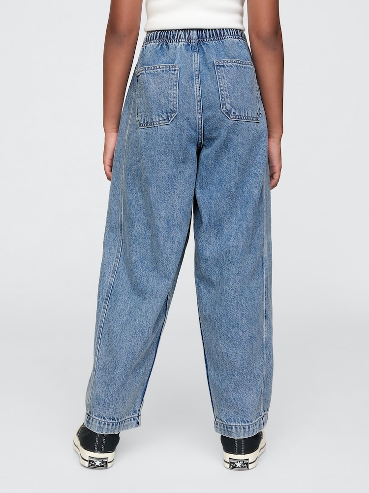 Gap Blue High Waisted Ultrasoft Easy Horseshoe Jeans (4-13yrs) - Image 2 of 6