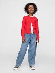 Gap Blue High Waisted Ultrasoft Easy Horseshoe Jeans (4-13yrs) - Image 3 of 6