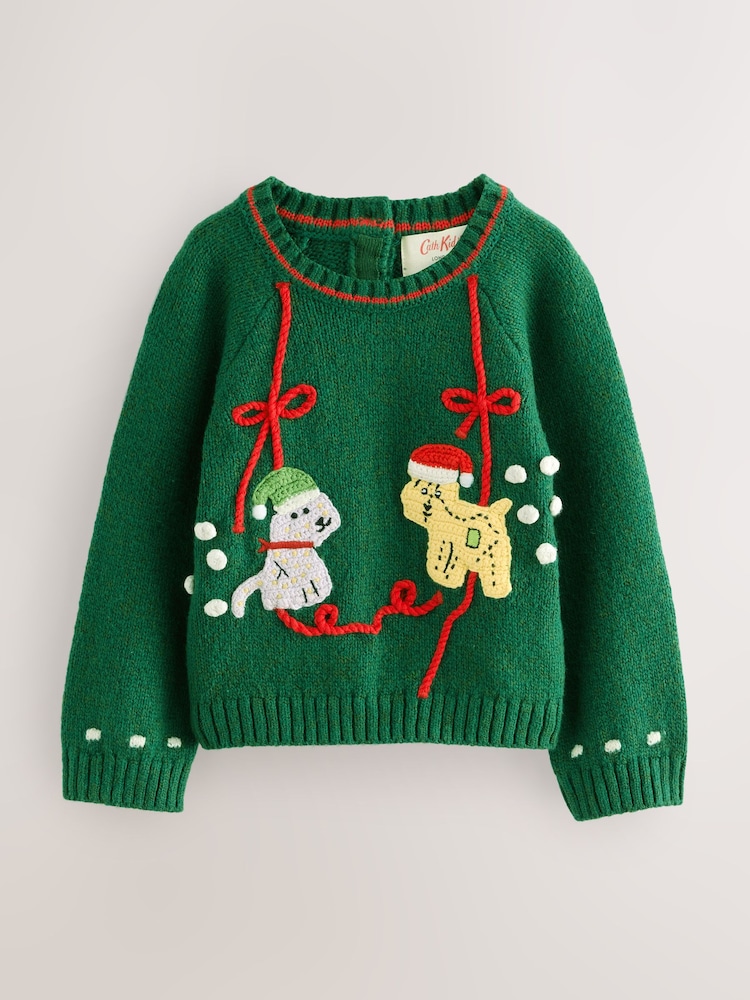 Buy Green Cath Kidston Christmas Jumper (3mths-7yrs) from Next USA
