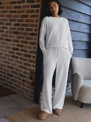 White Cosy Long Sleeve Pyjamas - Image 1 of 9