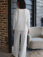 White Cosy Long Sleeve Pyjamas - Image 3 of 9