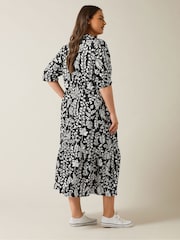 Evans Placket Black Shirt Dress - Image 5 of 6