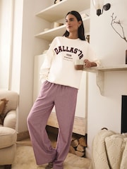 Red Check Sweatshirt and Flannel Pyjamas Set - Image 1 of 8