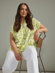 Evans Green Short Sleeve Printed Shirt - Image 3 of 5