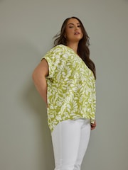 Evans Green Short Sleeve Printed Shirt - Image 4 of 5