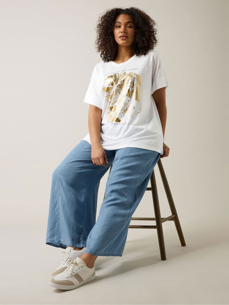 Evans Foil Print Jersey T-Shirt - Image 2 of 6