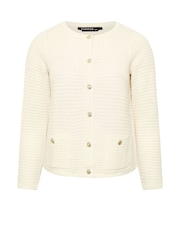 Evans Blue Button Detail Cardigan - Image 5 of 5