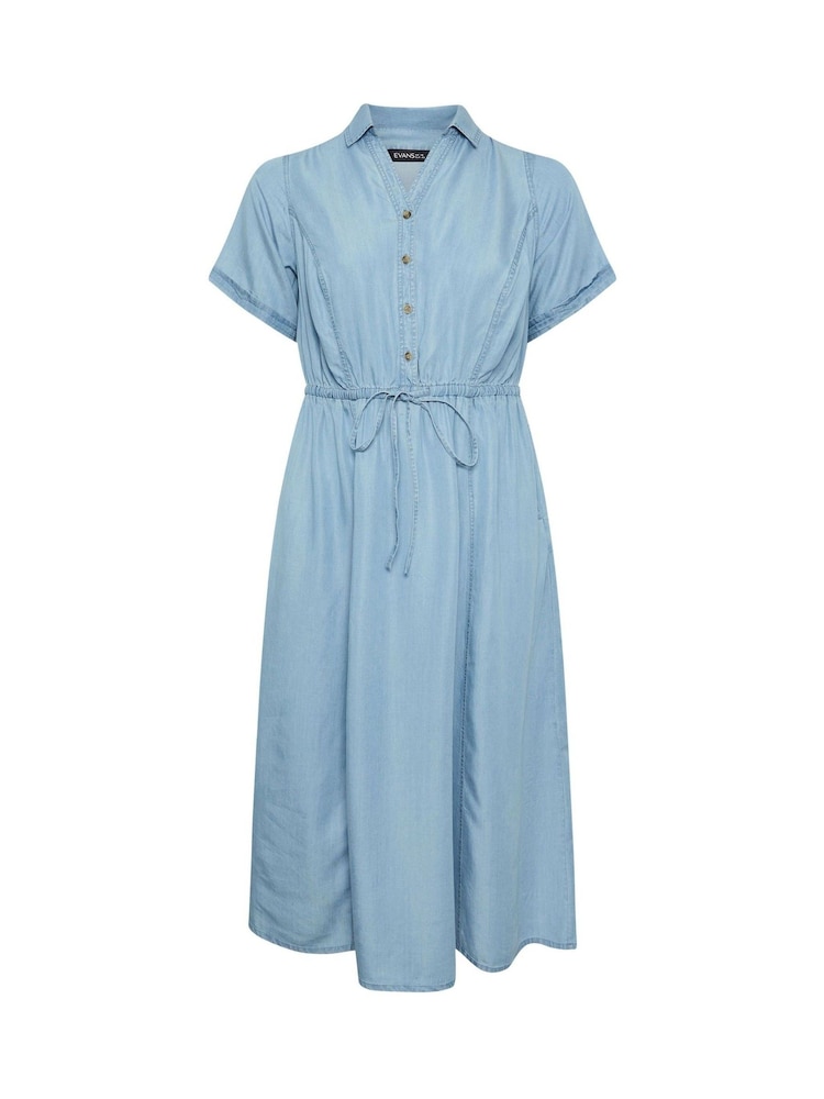Evans Blue TENCEL™ Dress - Image 4 of 4
