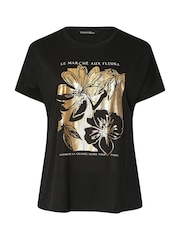 Evans Foil Print Jersey T-Shirt - Image 2 of 2