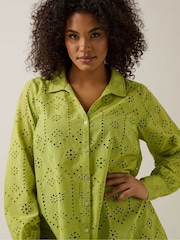 Evans Green Broidery 100% Cotton Blouse - Image 3 of 6