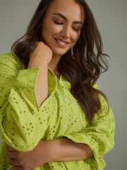 Evans Green Broidery 100% Cotton Blouse - Image 4 of 6
