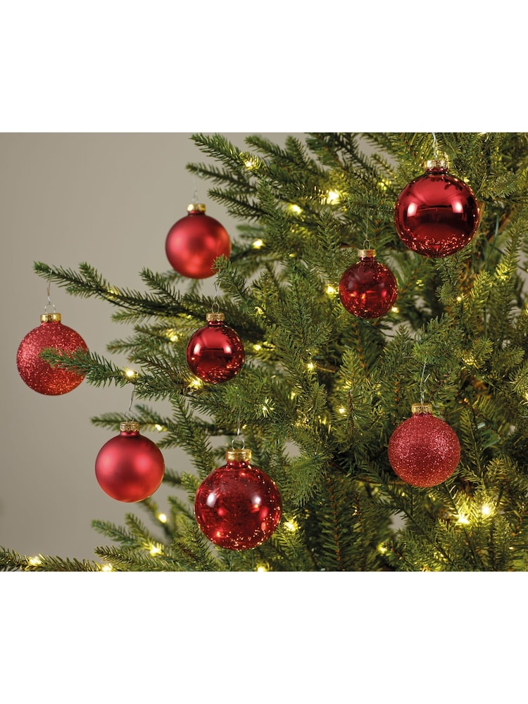 Decoris Gold Tone Pack of 21 Glass Christmas Baubles - Image 2 of 3 Decoris Gold Tone Pack of 21 Glass Christmas Baubles - Image 2 of 3